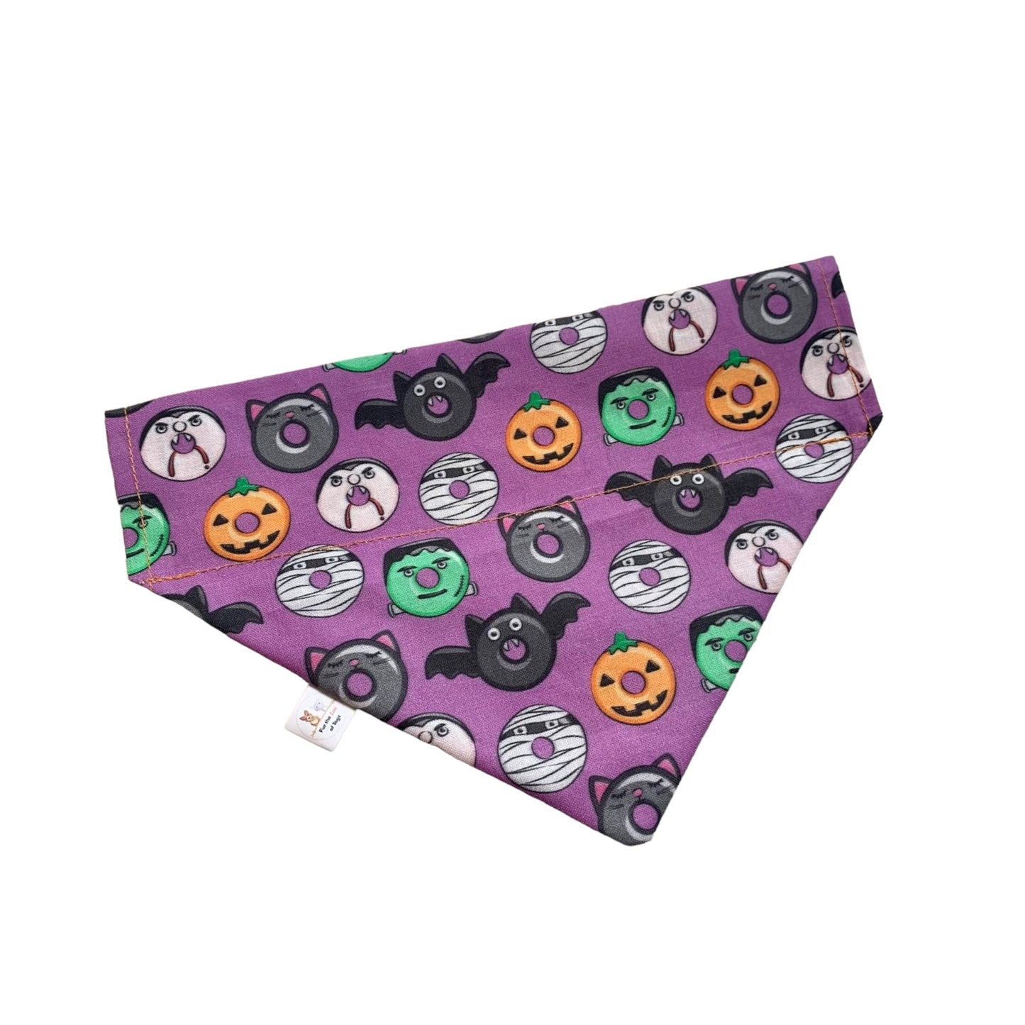 SPOOKY DONUTS (PURPLE ) BANDANA