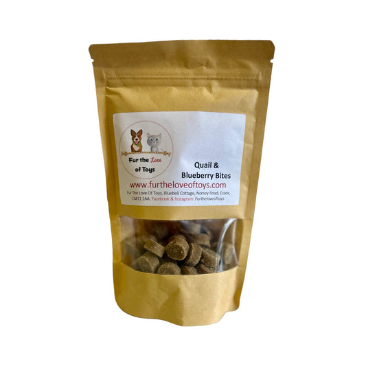 QUAIL & BLUEBERRY BITES TRAINING TREATS 100g