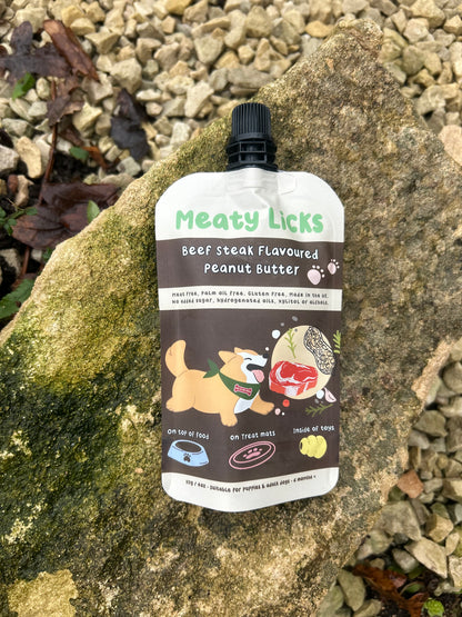 MEATY LICKS PEANUT BUTTER POUCHES