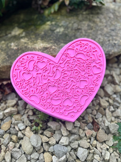 HEART HONEYCOMB BOWL / LICKMAT SLOW FEEDER