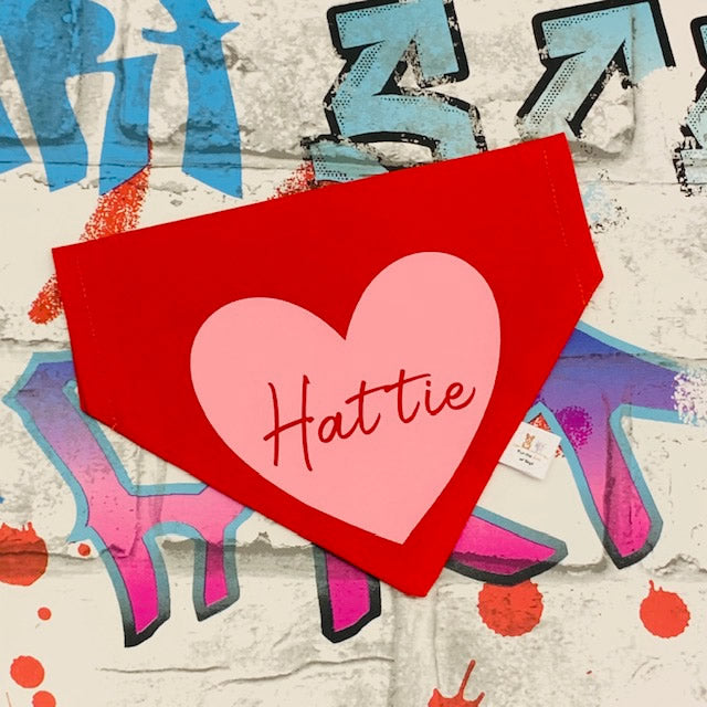 HEART NAME BANDANA