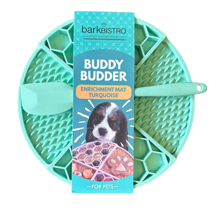 BARK BISTRO DUEL TEXTURE ENRICHMENT MAT & SPATULA