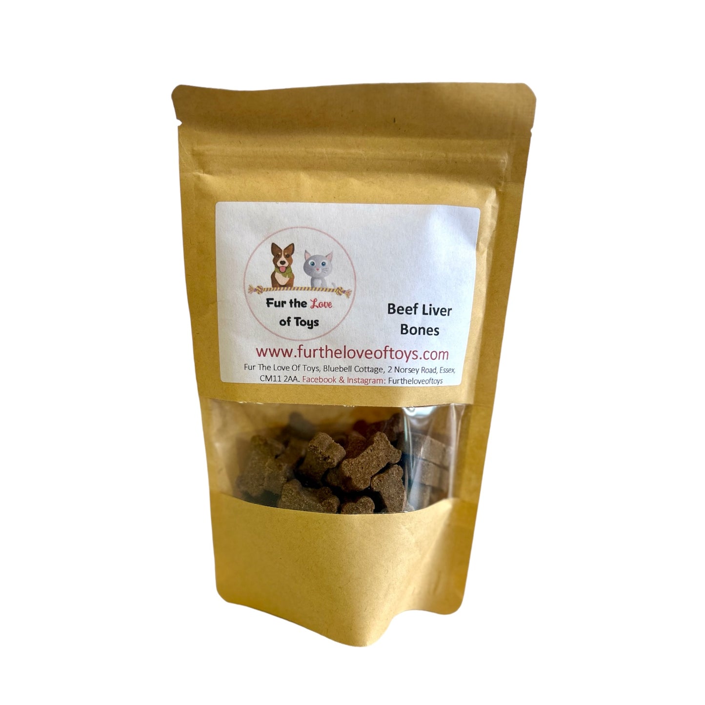 BEEF LIVER BONES TRAINING TREATS 100g