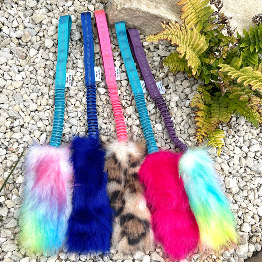 FAUX FUR BUNGEE LURE TUG ROPES