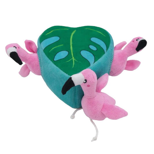 ZIPPY PAWS FLAMINGO BURROW TOY