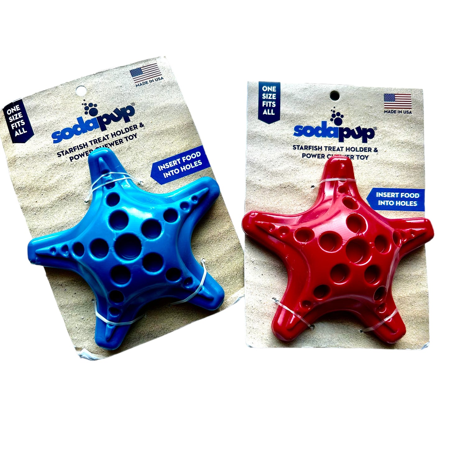 SODAPUP STAR FISH ENRICHMENT & POWER CHEWER TOY