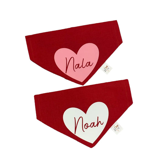 HEART NAME BANDANA