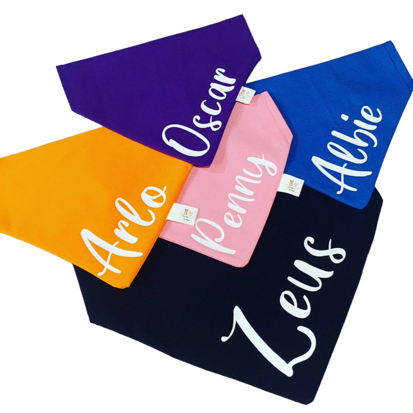 PERSONALISED COLOUR BLOCK BANDANA