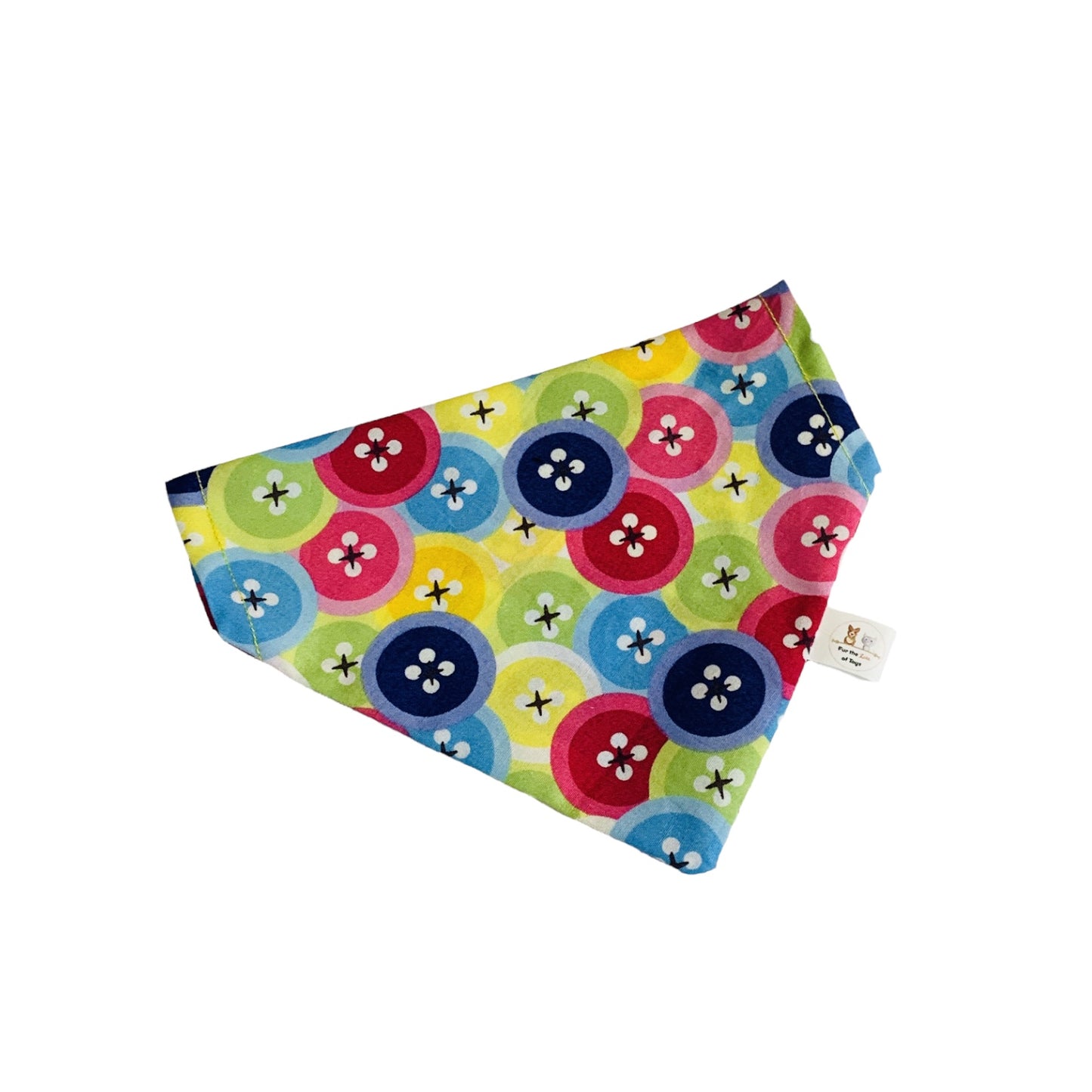 RAINBOW BUTTONS BANDANA